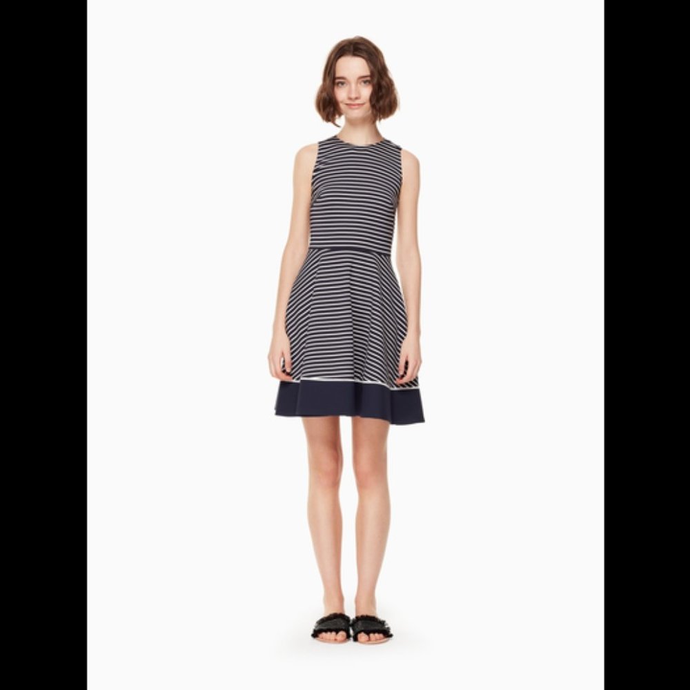 NWT Kate Spade Broome Street stripe ponte dress